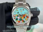 2023 new Rolex Oyster Perpetual Celebration Replica watch 904l Turquoise Dial 36mm or 41mm